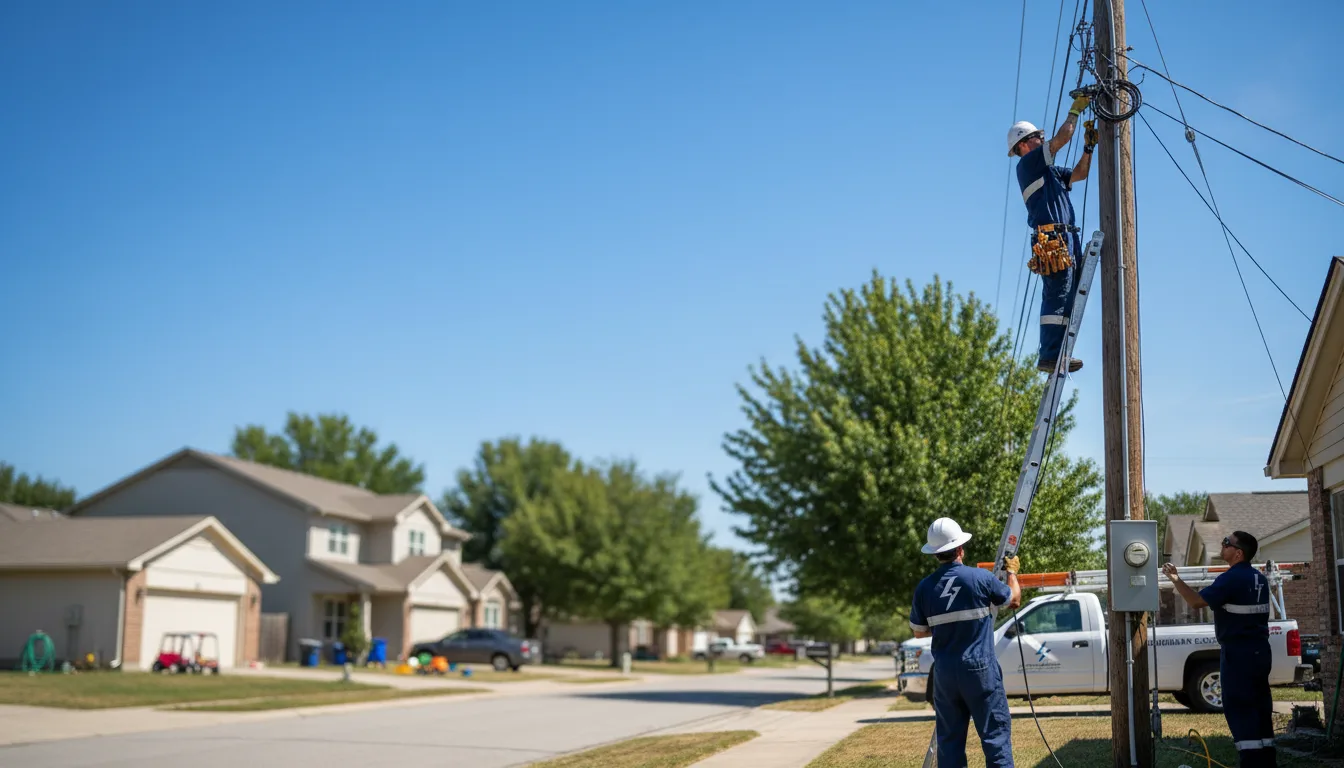 Residential electrician providing installation services in Datto, AR